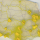 Illustration for article titled This slime mold conquered (a miniature map of) America